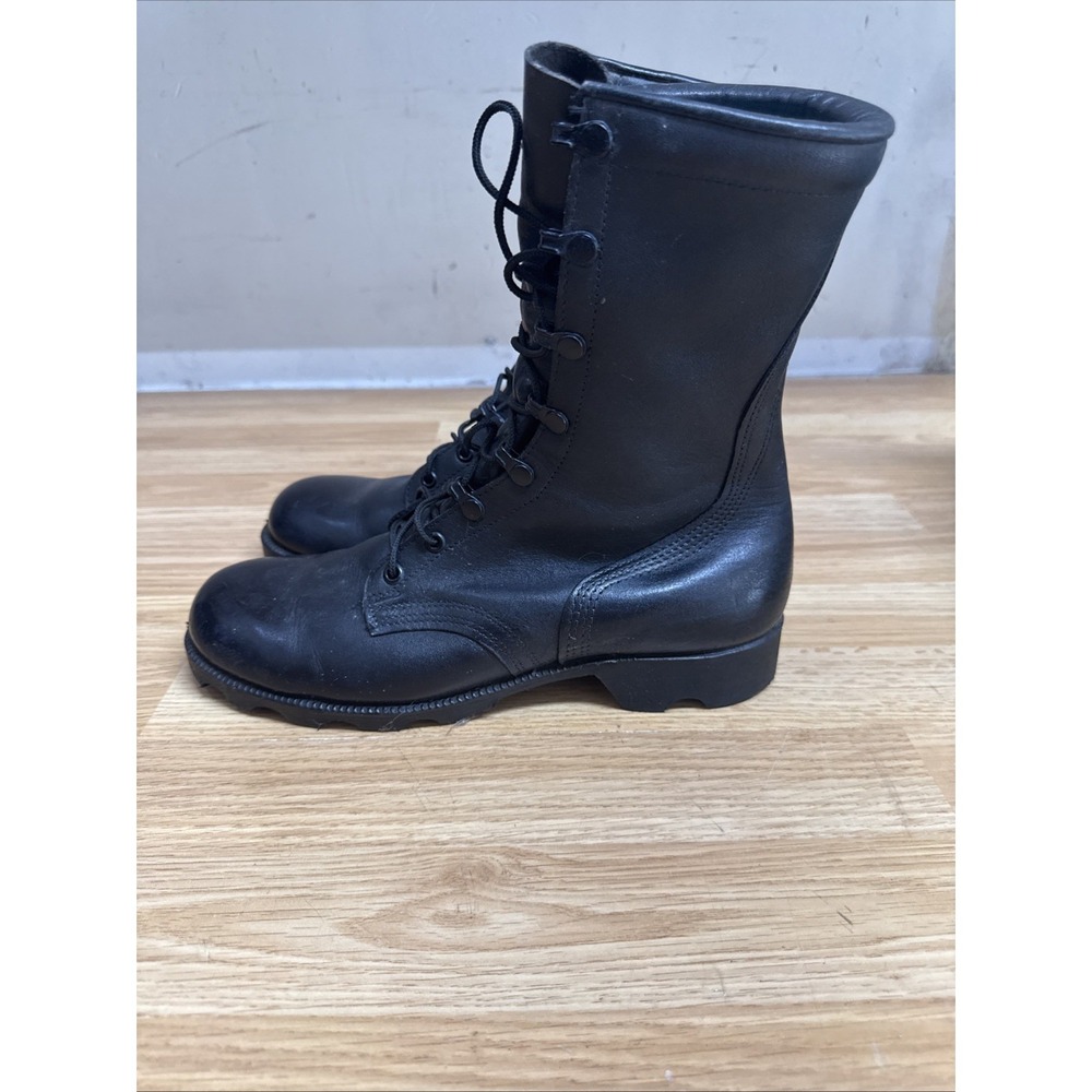 VTG Ro Search Boots Black Leather Combat Military Lace Up Men's Sz 8.5R 1993